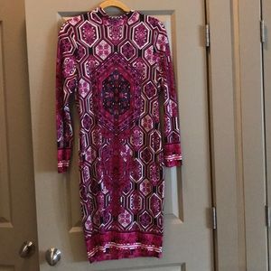 Print dress. Large